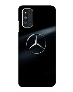 Чехол для Samsung Galaxy F52 5G (E526) с картинкой «Mercedes на металле»