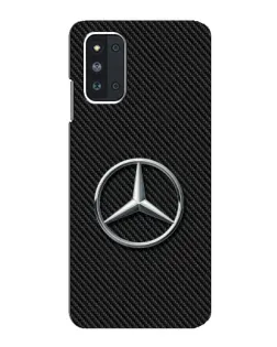 Чехол для Samsung Galaxy F52 5G (E526) с картинкой «Карбоновый Mercedes стиль»