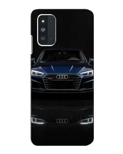 Чехол для Samsung Galaxy F52 5G (E526) с картинкой «Audi — ночное отражение»