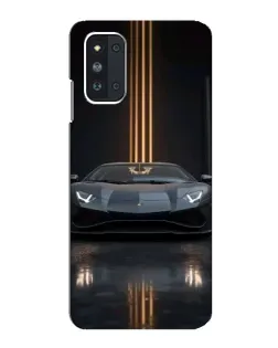 Чехол для Samsung Galaxy F52 5G (E526) с картинкой «Lamborghini золотые линии» Чехол для Samsung Galaxy F52 5G (E526) с картинкой «Lamborghini золотые линии»