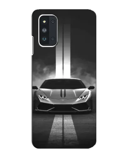 Чехол для Samsung Galaxy F52 5G (E526) с картинкой «Lamborghini симметрия дорог»