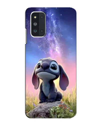 Чехол для Samsung Galaxy F52 5G (E526) с картинкой «Стич на рассвете»