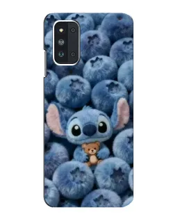 Чехол для Samsung Galaxy F52 5G (E526) с картинкой «Стич и голубика» Чехол для Samsung Galaxy F52 5G (E526) с картинкой «Стич и голубика»