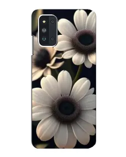 Чехол для Samsung Galaxy F52 5G (E526) с картинкой «Белые маргаритки макро»