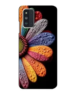 Чехол для Samsung Galaxy F52 5G (E526) с картинкой «Радужный цветок»