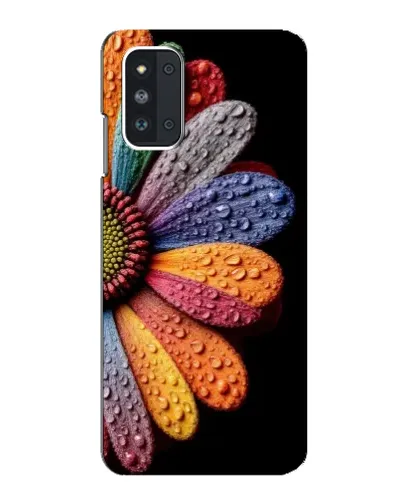 Чехол для Samsung Galaxy F52 5G (E526) с картинкой «Радужный цветок»