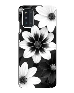 Чехол для Samsung Galaxy F52 5G (E526) с картинкой «Монохромные астры»