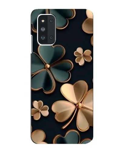 Чехол для Samsung Galaxy F52 5G (E526) с картинкой «Клевер в золоте»