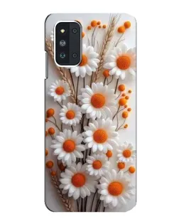 Чехол для Samsung Galaxy F52 5G (E526) с картинкой «Белые сухоцветы»