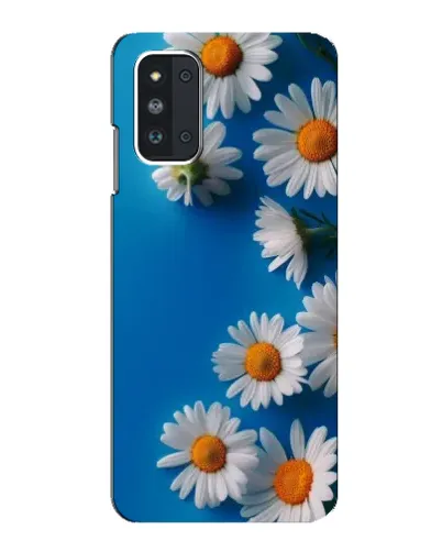 Чехол для Samsung Galaxy F52 5G (E526) с картинкой «Белоснежные маргаритки»