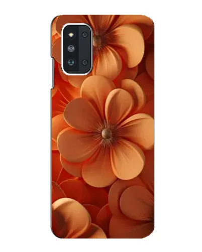 Чехол для Samsung Galaxy F52 5G (E526) с картинкой «Оранжевый макро цветок»