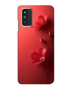 Чехол для Samsung Galaxy F52 5G (E526) с картинкой «Маковые соцветия»