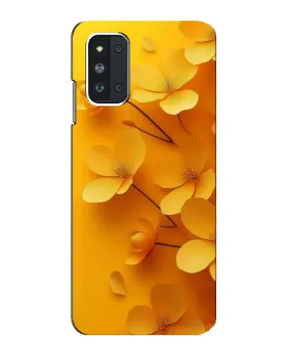 Чехол для Samsung Galaxy F52 5G (E526) с картинкой «Золотые лепестки»
