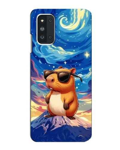 Чехол для Samsung Galaxy F52 5G (E526) с картинкой «Капибара Ван Гога»