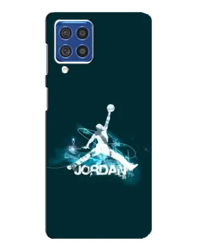 Чехол для Samsung Galaxy F62 с картинкой «Jordan Blue Fire» Чехол для Samsung Galaxy F62 с картинкой «Jordan Blue Fire»