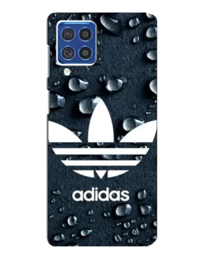 Чехол для Samsung Galaxy F62 с картинкой «Adidas Trefoil Blue»