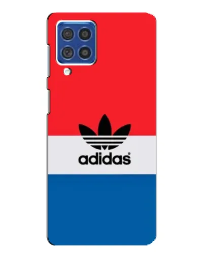 Чехол для Samsung Galaxy F62 с картинкой «Ретро блоки Adidas»