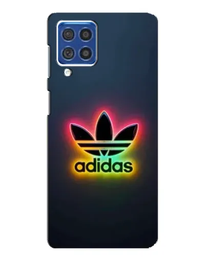 Чехол для Samsung Galaxy F62 с картинкой «Неоновый Adidas»