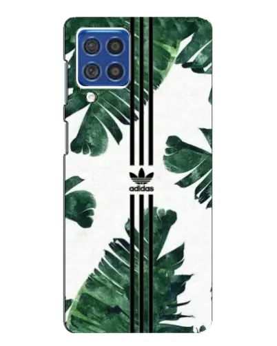 Чехол для Samsung Galaxy F62 с картинкой «Пальмовые листья адидас»
