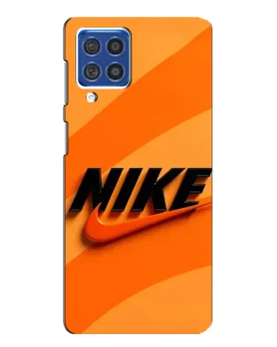 Чехол для Samsung Galaxy F62 с картинкой «Оранжевый драйв Nike»