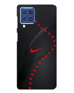 Чехол для Samsung Galaxy F62 с картинкой «Абстрактный дизайн Nike»