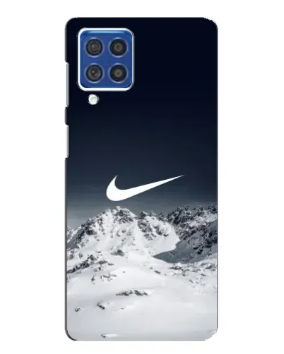 Чехол для Samsung Galaxy F62 с картинкой «Nike — зимние горы»