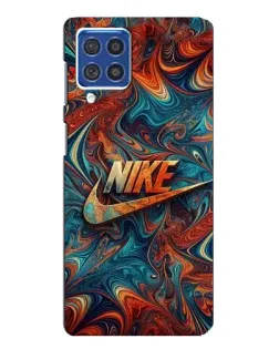 Чехол для Samsung Galaxy F62 с картинкой «Nike в абстракции»
