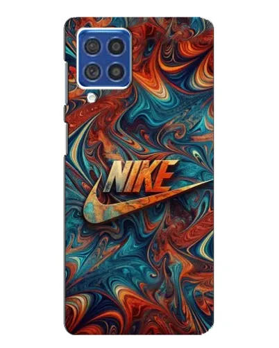 Чехол для Samsung Galaxy F62 с картинкой «Nike в абстракции»