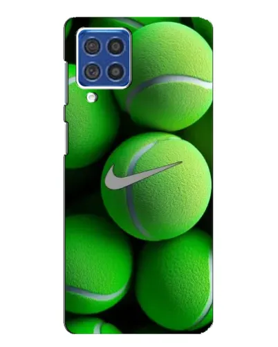 Чехол для Samsung Galaxy F62 с картинкой «Теннисные мячи Найк»
