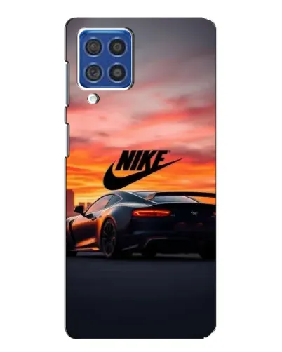 Чехол для Samsung Galaxy F62 с картинкой «Nike и суперкар»