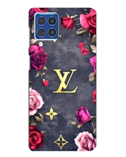 Чехол для Samsung Galaxy F62 с картинкой «Цветочный Louis Vuitton»