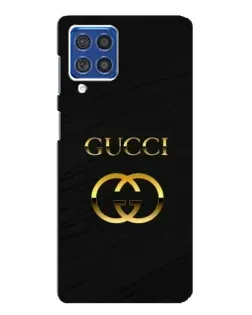 Чехол для Samsung Galaxy F62 с картинкой «Золотой логотип Gucci» Чехол для Samsung Galaxy F62 с картинкой «Золотой логотип Gucci»