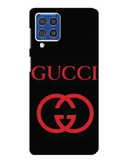 Чехол для Samsung Galaxy F62 с картинкой «Gucci — красный логотип» Чехол для Samsung Galaxy F62 с картинкой «Gucci — красный логотип»