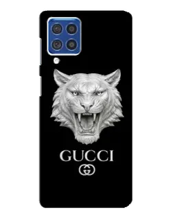 Чехол для Samsung Galaxy F62 с картинкой «Gucci — серебряный лев» Чехол для Samsung Galaxy F62 с картинкой «Gucci — серебряный лев»