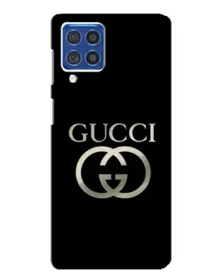 Чехол для Samsung Galaxy F62 с картинкой «Gucci — золото на черном» Чехол для Samsung Galaxy F62 с картинкой «Gucci — золото на черном»