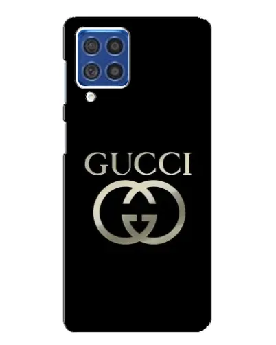 Чехол для Samsung Galaxy F62 с картинкой «Gucci — золото на черном» Чехол для Samsung Galaxy F62 с картинкой «Gucci — золото на черном»