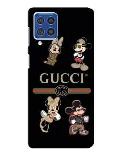 Чехол для Samsung Galaxy F62 с картинкой «Gucci — герои Disney и монограмма» Чехол для Samsung Galaxy F62 с картинкой «Gucci — герои Disney и монограмма»