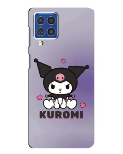 Чехол для Samsung Galaxy F62 с картинкой «Kuromi — фиолетовый арт»