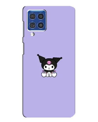 Чехол для Samsung Galaxy F62 с картинкой «Kuromi — фиолетовый минимализм»