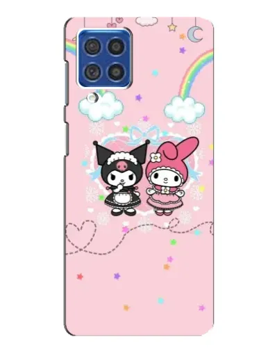 Чехол для Samsung Galaxy F62 с картинкой «My Melody и Kuromi»