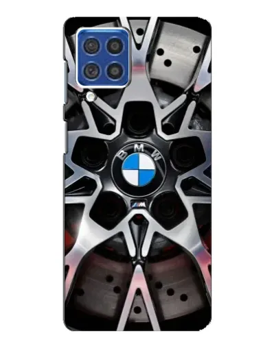 Чехол для Samsung Galaxy F62 с картинкой «BMW — деталь диска»