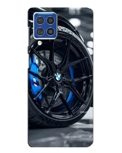 Чехол для Samsung Galaxy F62 с картинкой «Колесо BMW вблизи» Чехол для Samsung Galaxy F62 с картинкой «Колесо BMW вблизи»