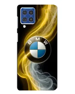 Чехол для Samsung Galaxy F62 с картинкой «Золотистый дым BMW» Чехол для Samsung Galaxy F62 с картинкой «Золотистый дым BMW»