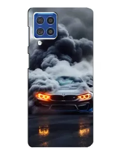 Чехол для Samsung Galaxy F62 с картинкой «BMW в дыму» Чехол для Samsung Galaxy F62 с картинкой «BMW в дыму»