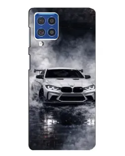 Чехол для Samsung Galaxy F62 с картинкой «BMW сквозь туман» Чехол для Samsung Galaxy F62 с картинкой «BMW сквозь туман»