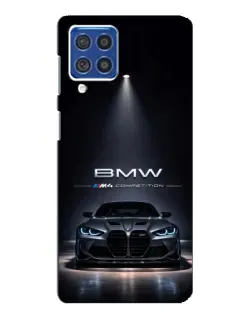 Чехол для Samsung Galaxy F62 с картинкой «BMW сквозь ночной город» Чехол для Samsung Galaxy F62 с картинкой «BMW сквозь ночной город»