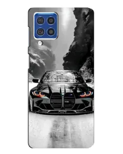 Чехол для Samsung Galaxy F62 с картинкой «BMW — акварельный дрифт» Чехол для Samsung Galaxy F62 с картинкой «BMW — акварельный дрифт»
