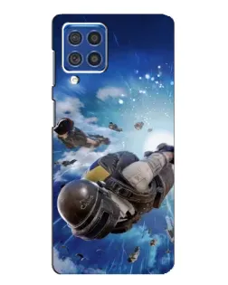 Чехол для Samsung Galaxy F62 с картинкой «Десант PUBG — прыжок» Чехол для Samsung Galaxy F62 с картинкой «Десант PUBG — прыжок»