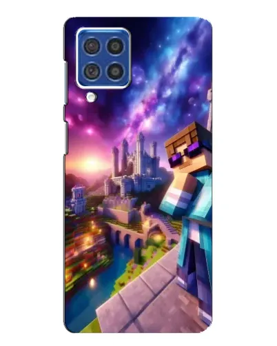 Чехол для Samsung Galaxy F62 с картинкой «Стив и космос»