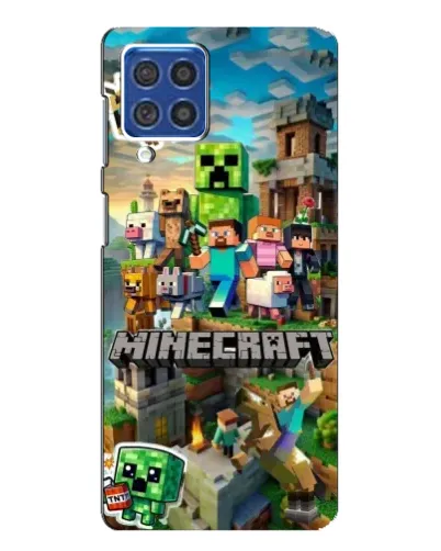 Чехол для Samsung Galaxy F62 с картинкой «Замок Minecraft»
